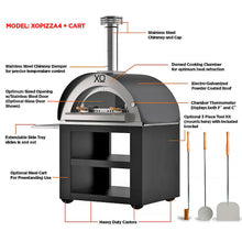 Load image into Gallery viewer, XO Appliance Wood-Fired Pizza Oven with Cart Bundle